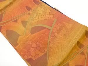 石造り建築模様織出し名古屋帯